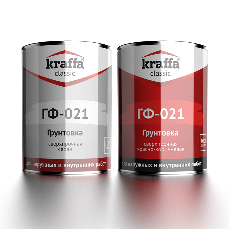 Грунт серый ГФ-021 Kraffa купить в тюмени
