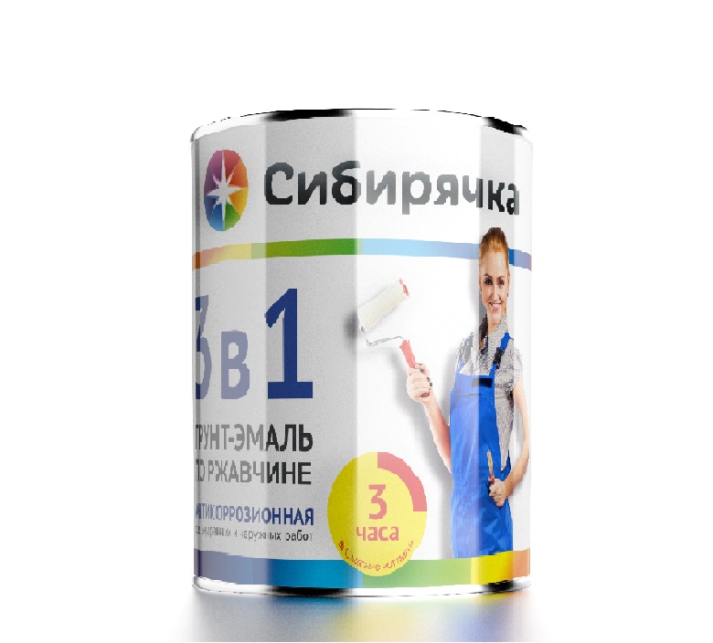 Грунт эмаль 3в1 Сибирячка